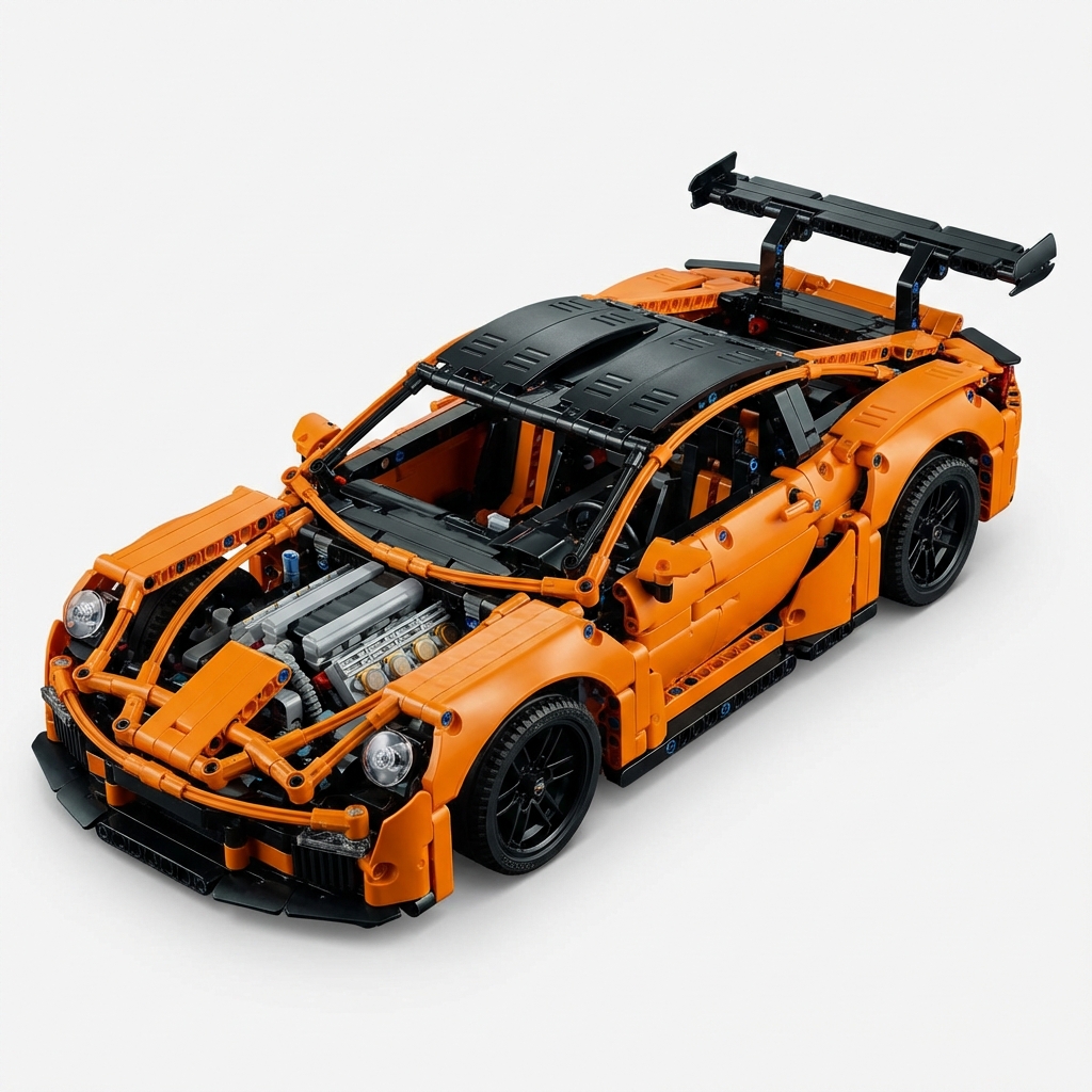 Building Blocks Car Mockup