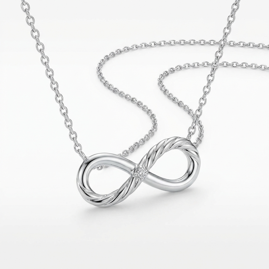 Infinity Necklace Mockup