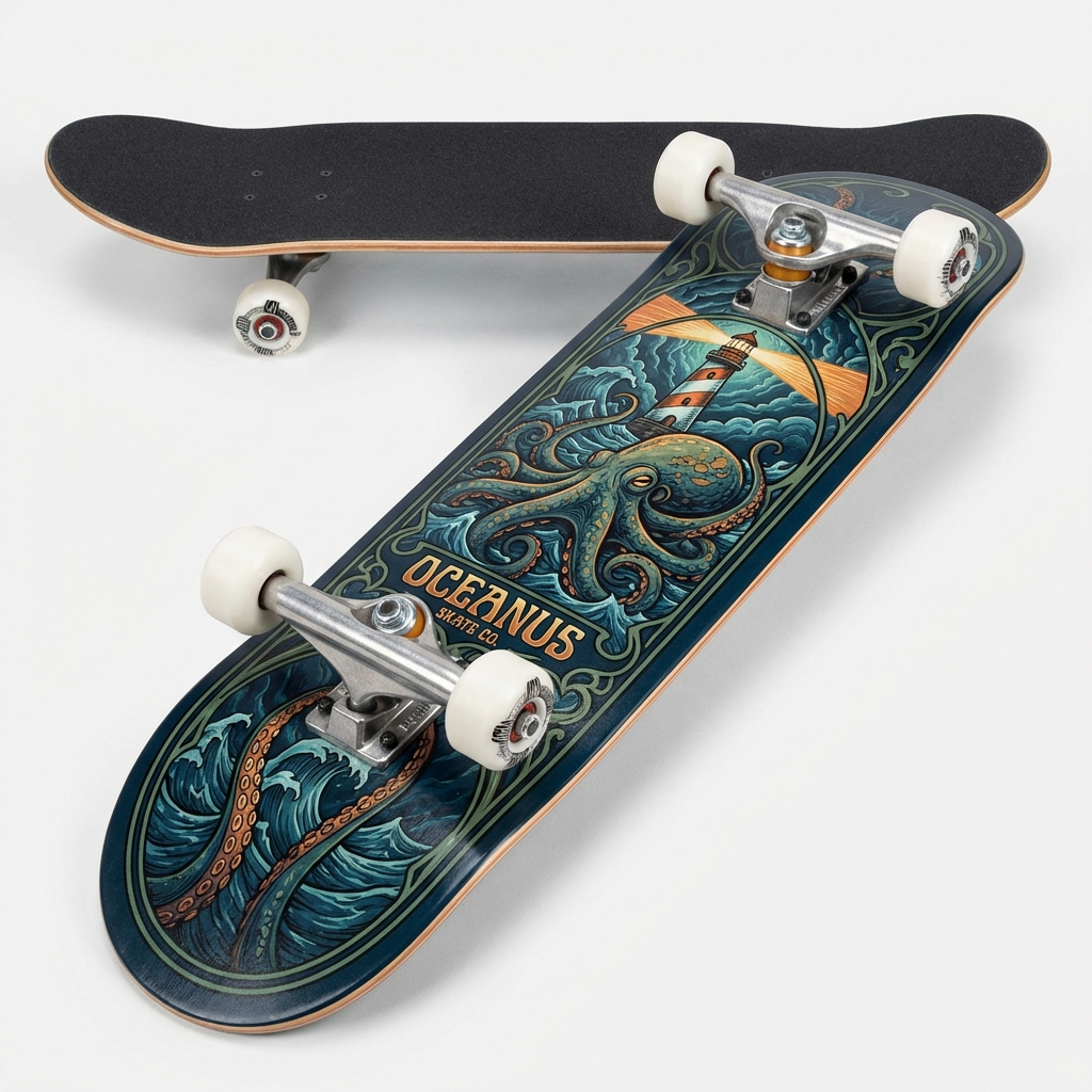 Skateboard Complete Mockup