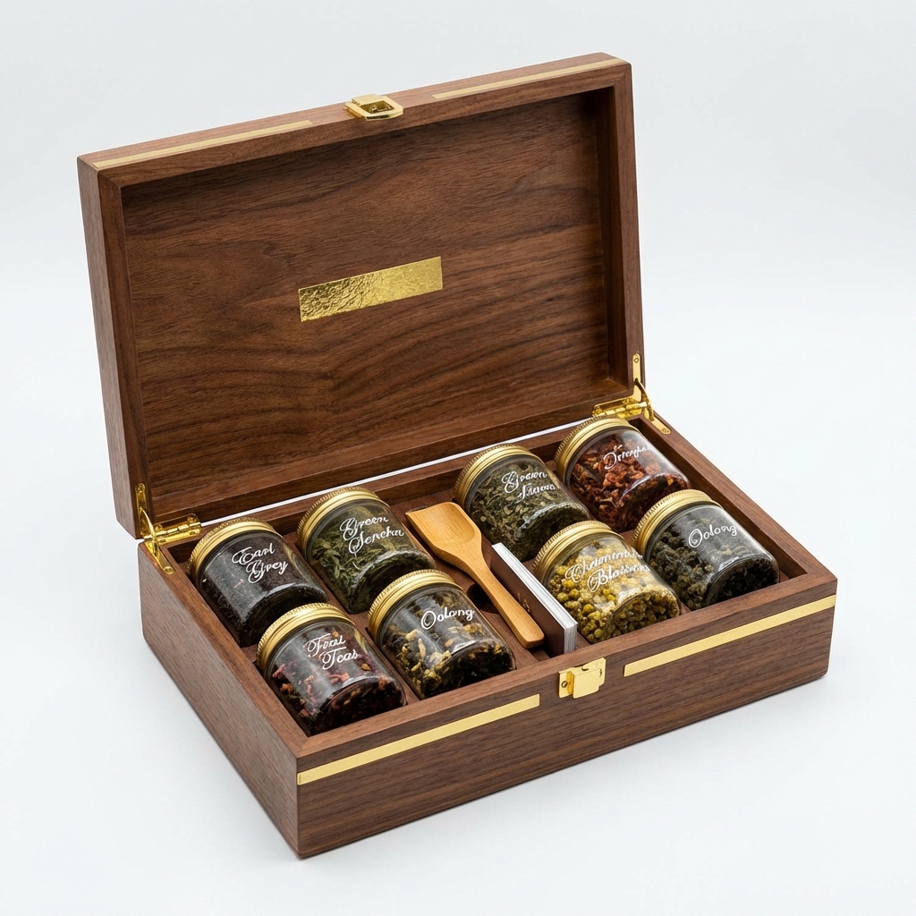Tea Sampler Box Mockup